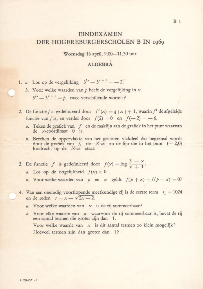 Examen Duits 1969