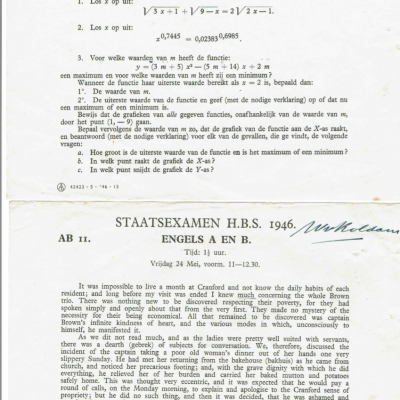 Wilko van Koldam - Examens 194600003